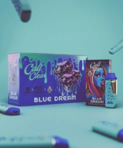 Cali Clear Blue Dream 2g Disposable Vape featuring sweet berry flavor, advanced dual chamber technology, premium disposable vape device with smooth airflow, long-lasting performance, and authentic Cali Clear quality.