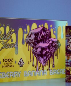Cali Clear Blueberry Banana Bread 2g Disposable Vape featuring sweet blueberry flavor, warm banana bread notes, dual chamber technology, smooth vapor production, long-lasting 2G capacity, and premium Cali Clear quality.