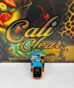 Cali Clear Cookies Monster X Mango Haze 2G Vape featuring sweet cookie flavor, tropical mango haze notes, dual chamber technology, smooth vapor production, long-lasting 2G capacity, and premium Cali Clear quality.