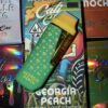 Cali Clear Georgia Peach 2g Disposable Vape featuring juicy peach flavor, smooth fruit profile, dual chamber technology, long-lasting 2G capacity, and premium Cali Clear build quality.