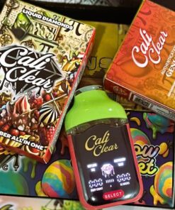 Cali Clear Three Kings OG × AJ Sour 2G Dual Chamber vape featuring earthy OG strain notes and sour citrus flavors, dual chamber technology, smooth vapor production, long-lasting 2G capacity, and premium Cali Clear quality.