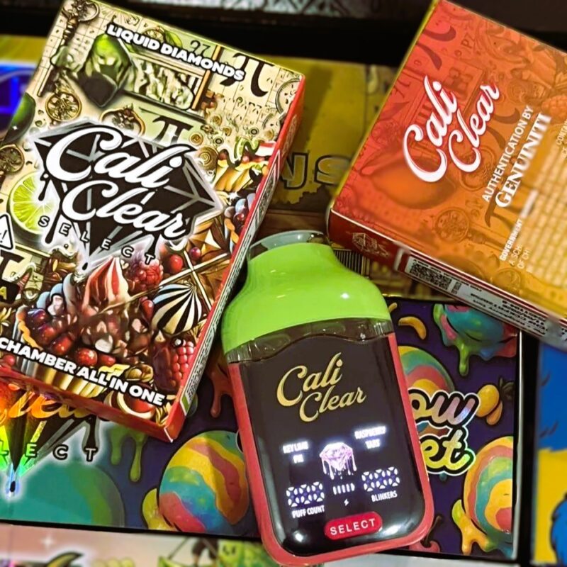 Cali Clear disposable vape with sleek packaging and a compact modern design.